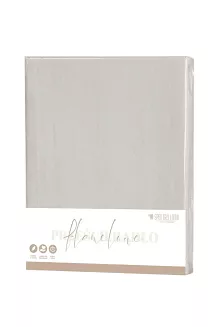 Prześcieradło flanelowe bez gumki 220x200 taupe