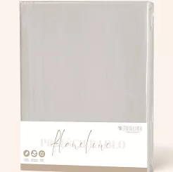 Prześcieradło flanelowe bez gumki 220x200 taupe