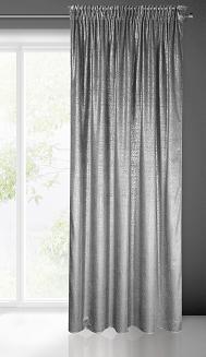 Zasłona gotowa na taśmie AMBI 140x270 Eurofirany sreb