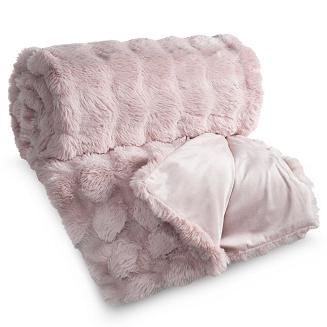 Narzuta dekoracyjna LILY 200x220 pudrowy