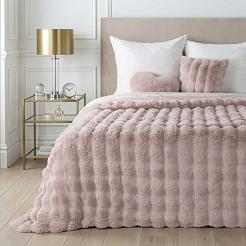 Narzuta dekoracyjna LILY 200x220 pudrowy