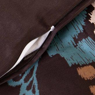 Pościel satyna bawełniana EXCLUSIVE ISOLA 160x200 Darymex brązowa ornamenty kwiatowe