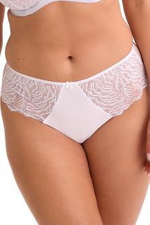 Brazyliany damskie z koronką i tiulem Jessia 1229 białe