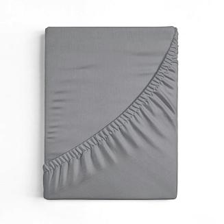 Prześcieradło satynowe z gumką JERS4 200x220x30 Eurofirany stalowy