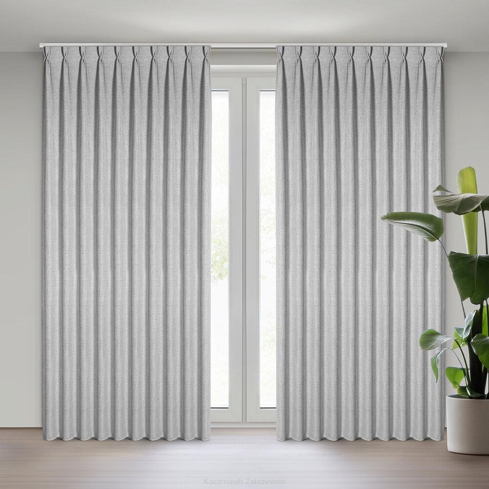 Zasłona gotowa JULA 210x270 Eurofirany popielaty