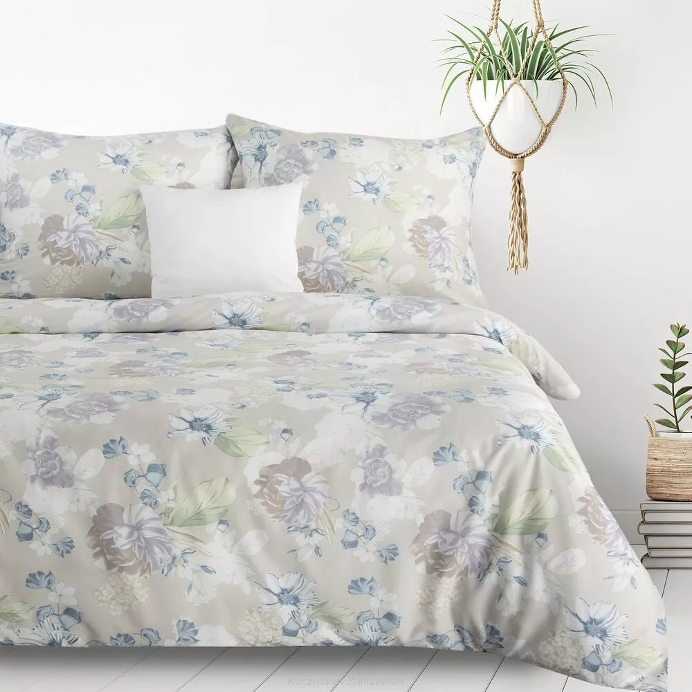 Pościel bawełniana JULIA 220x200 Design91 popielaty