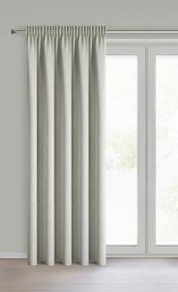 Zasłona gotowa na taśmie LEYA 140x270 Eurofirany srebrny