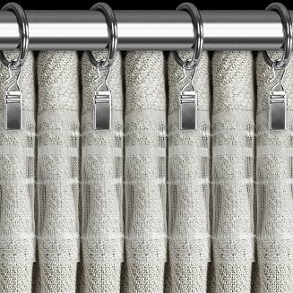 Zasłona gotowa na taśmie LEYA 140x270 Eurofirany srebrny