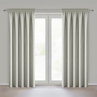 Zasłona gotowa na taśmie LEYA 140x270 Eurofirany srebrny