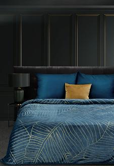 Koc narzuta MUSA2 150x200 Eurofirany granatowy