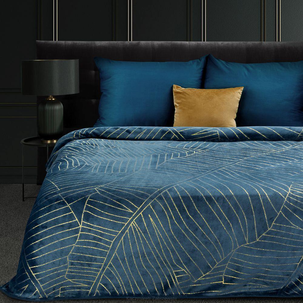 Koc narzuta MUSA2 150x200 Eurofirany granatowy