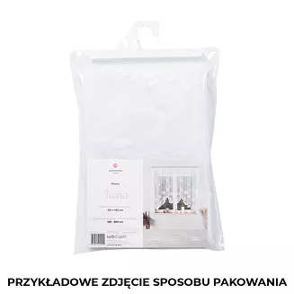 Firanka żakardowa gotowa na żabki IRENA 310x160 biała