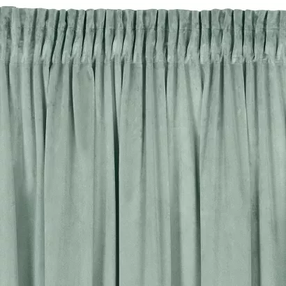 Zasłona gotowa na taśmie MELANIE 140x270 Eurofirany jasnomiętowa