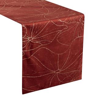 Obrus dekoracyjny BLINK 35x140 Eurofirany ceglany