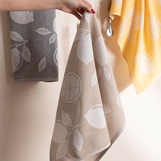 Ścierka kuchenna bawełna egipska CYTRYNKA 50x70 beżowa