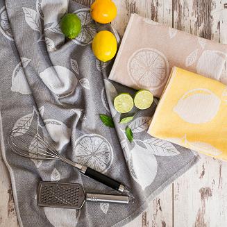 Ścierka kuchenna bawełna egipska CYTRYNKA 50x70 beżowa