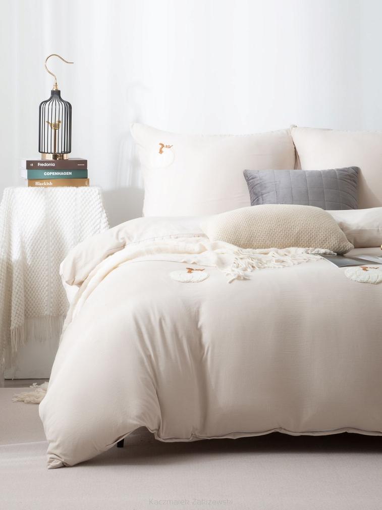 Jasna beżowa pościel dekoracyjna  na Halloween 220x200 CUTY DYNIE