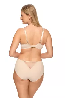 Biustonosz z koronką Semi-Soft Sabina 1301 półusztywniany beżowy