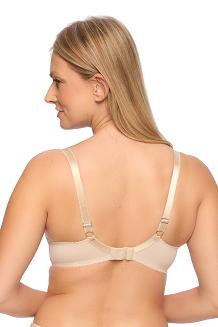 Biustonosz z koronką Semi-Soft Sabina 1301 półusztywniany beżowy