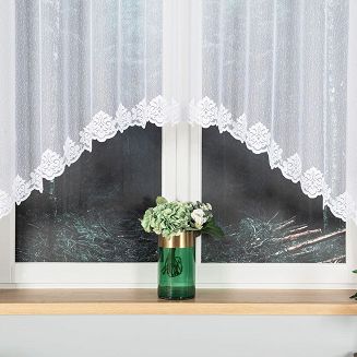 Firanka żakardowa gotowa na żabki ŻAKLINA 300x140 biała