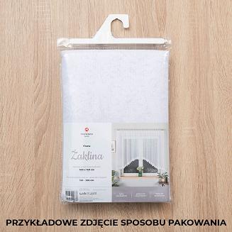 Firanka żakardowa gotowa na żabki ŻAKLINA 300x140 biała