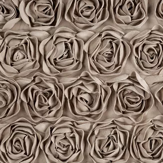Zasłona gotowa na przelotkach ROSES 140x250 Eva Minge Eurofirany ciemnobeżowy