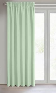 Zasłona gotowa na taśmie RITA 140x270 Eurofirany jasnozielony