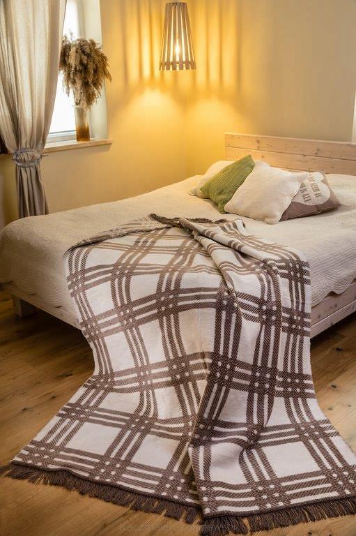 Koc bawełniano-akrylowy 150x200  wzór 1127-1