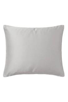 Poszewka bambusowa 50x60 szara z białą bizą