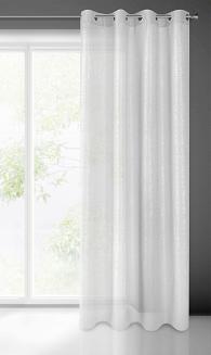 Firana gotowa na przelotkach GAJA 140x250 Eurofirany biały