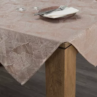 Obrus dekoracyjny ISLA 85x85 Eurofirany ciemnobeżowy