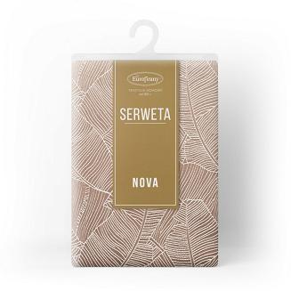 Obrus dekoracyjny ISLA 85x85 Eurofirany ciemnobeżowy