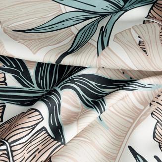 Zasłona gotowa na szelkach GARDEN 155x240 Eurofirany beżowy