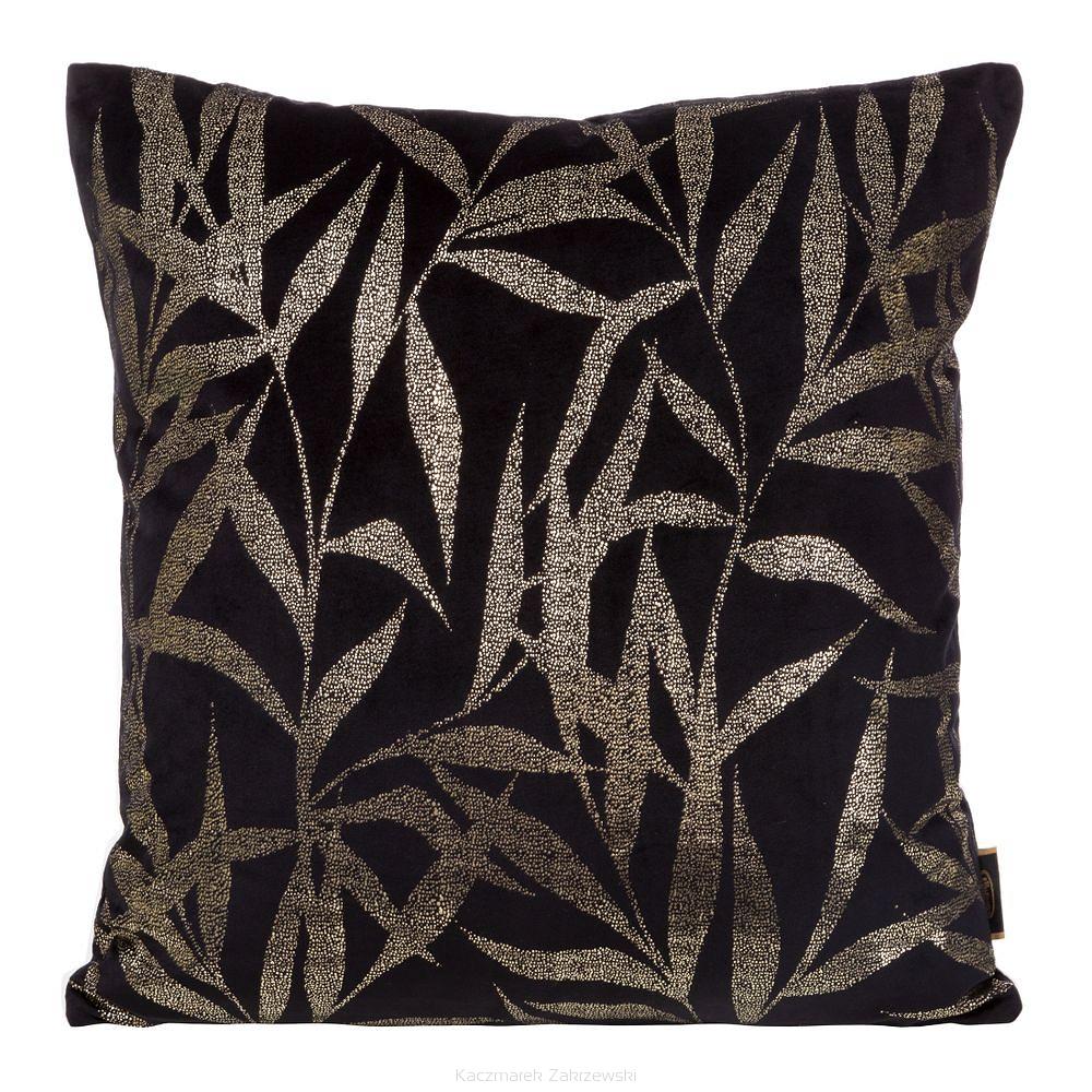 Poszewka dekoracyjna BLINK 45x45 Eurofirany czarny/jasnozłoty