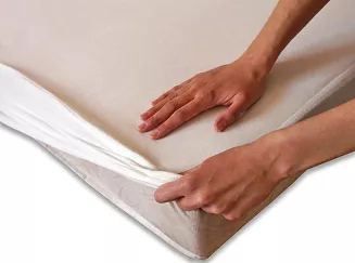 Prześcieradło ochronne z gumką jersey 180x200 Darymex białe