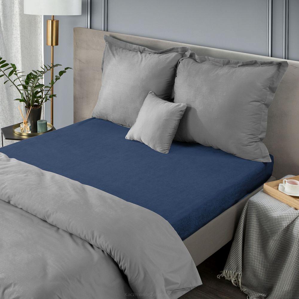Prześcieradło FROT 140x200 Design91 granatowy