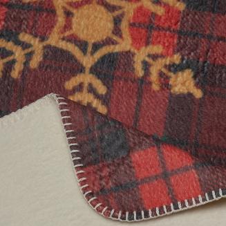 Koc świąteczny CHERRY 200x220 Eurofirany czerwony