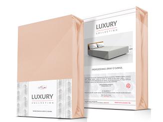 Prześcieradło jersey z elastanem z gumką 160x200 Darymex różowe