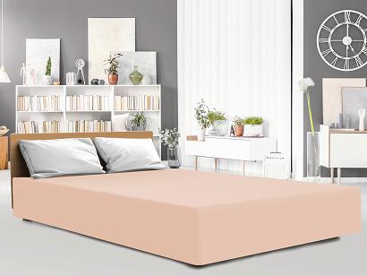 Prześcieradło jersey z elastanem z gumką 160x200 Darymex różowe