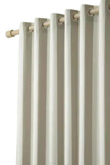 Zasłona gotowa na przelotkach wodoodporna STRIPES 140x220 tarasowa beżowa w pasy