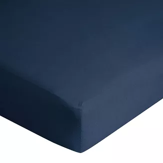 Prześcieradło jersey z gumką  160x200 Design91 granatowy