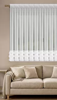 Firana gotowa na taśmie ARABELLA 400x160 Eurofirany biały
