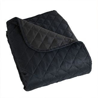 Narzuta dekoracyjna JODEŁKA 170x210 pikowana czarna