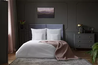 białe prześcieradło hotelowe standard 240x260