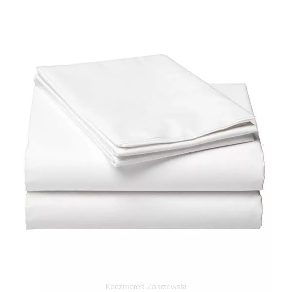 białe prześcieradło hotelowe standard 240x260