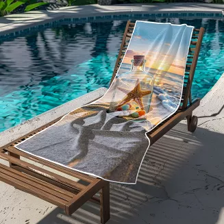 Ręcznik plażowy 100x180 rozgwiazda w butelce
