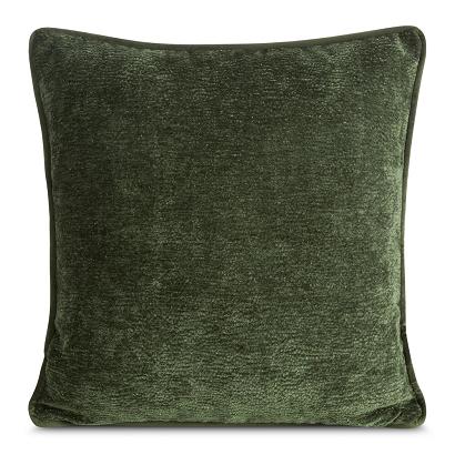 Poszewka dekoracyjna KLARA 45x45 Eurofirany oliwkowa szenil i welwet