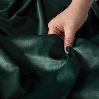 Zasłona gotowa na przelotkach VELVI 140x250 szmaragdowa