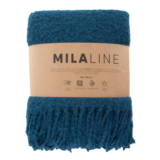 Koc narzuta BELA 150x180 Eurofirany granatowy