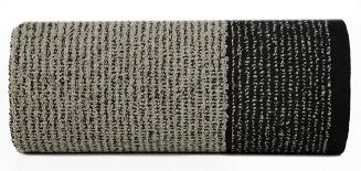 Ręcznik bawełniany LEON 30x50 Eurofirany czarny+grafitowy